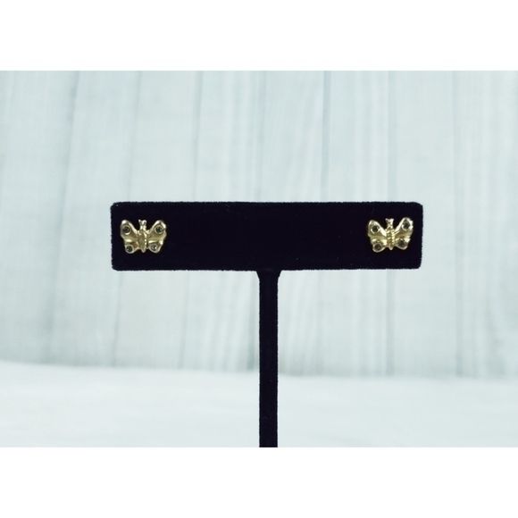 Vintage Butterfly Stud Earrings - Picture 1 of 2